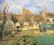 Camille Pissarro Pang plans Schwarz garden oil